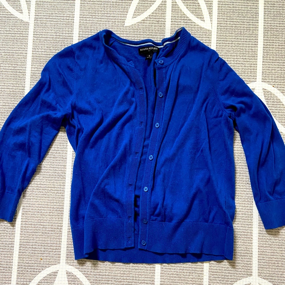 Royal blue Banana Republic Cardigan